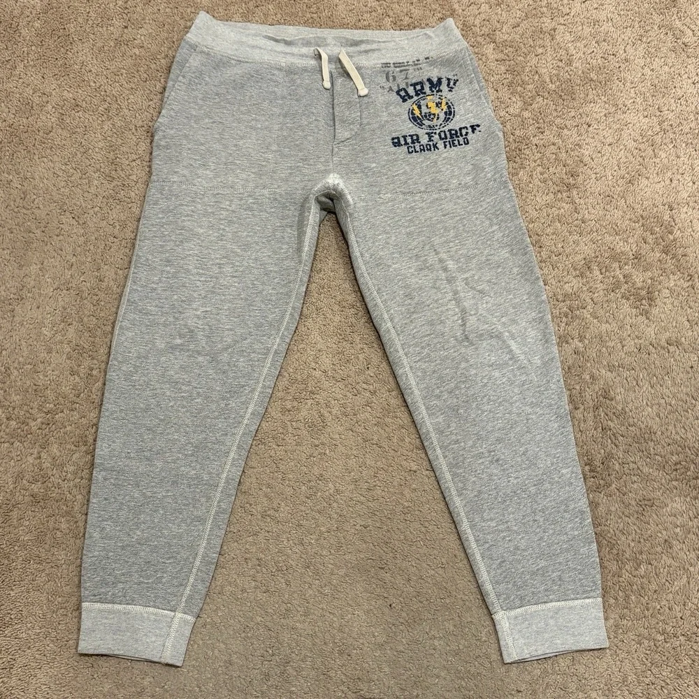 Vintage Polo Ralph Lauren Air Force Sweatpants Mens Small Gray US Army Joggers